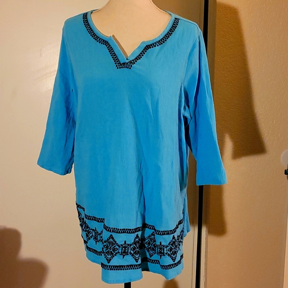 Woman Within tunic top L (18/20) 👕